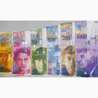 Куплю, обмен старые Швейцарские франки, бумажные Английские фунты стерлингов и др